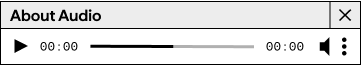The audio player of an annotation.